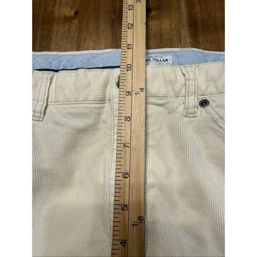 Peter Millar Crown Pants Mens 36x30 Stone Classic Superior Soft Corduroy Trouser